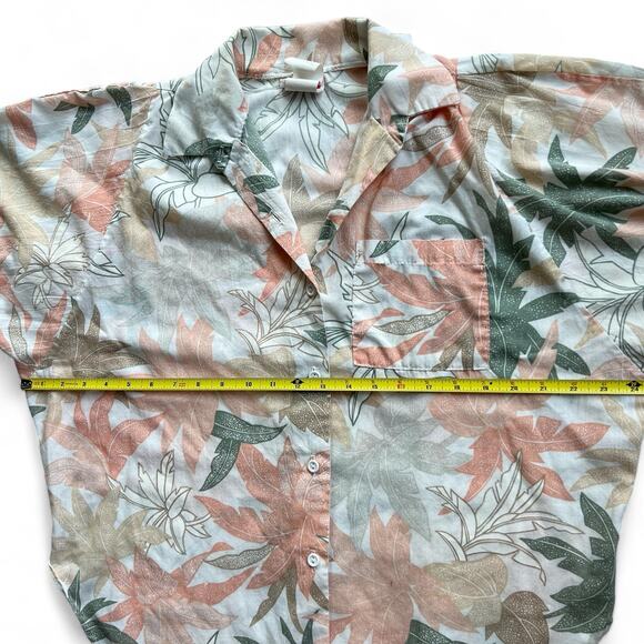 Vintage Hot Stuff Floral Aloha Hawaiian Camp Collar Shirt Button Up Pattern USA - Picture 8 of 10